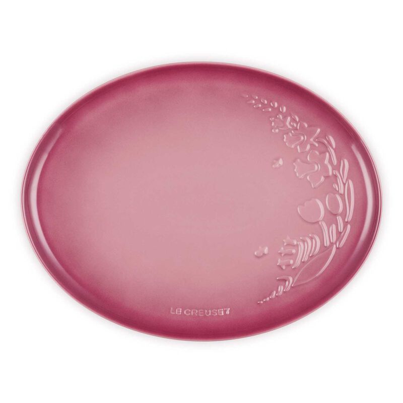 Le Creuset Jardin Oval Serving Plate 36cm - Rose Quartz image number 1